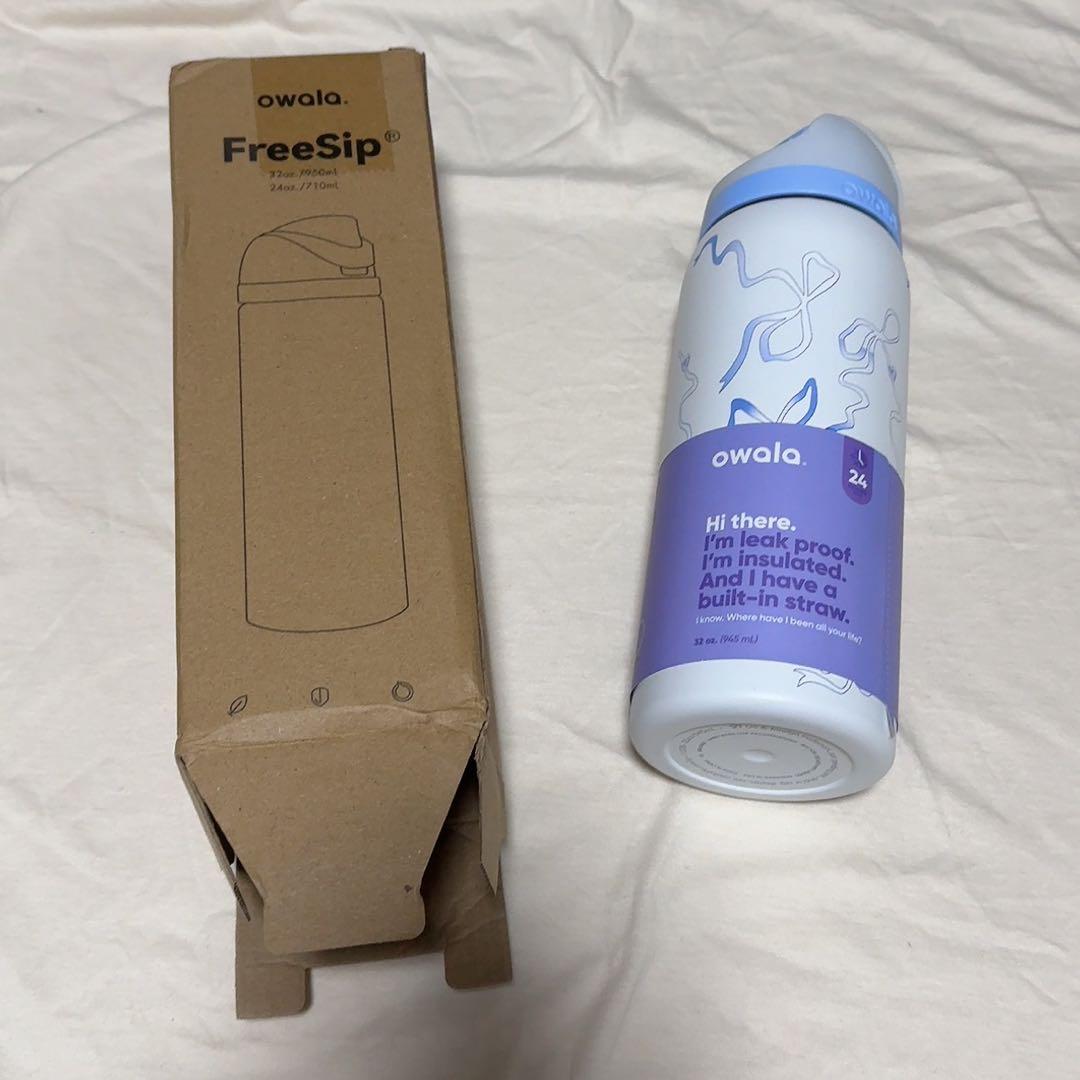 Owala Tied And True Blue Bows 32オンス