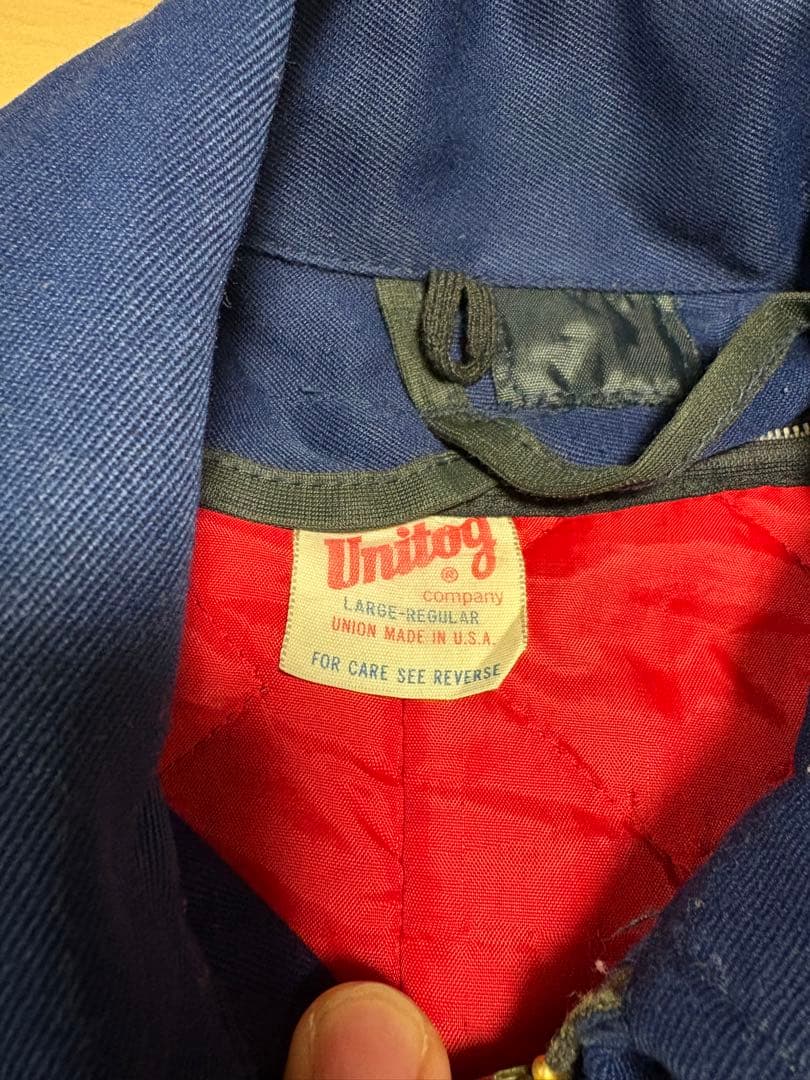 USA製 80s Unitog TALON ブルー　ワークジャケット L