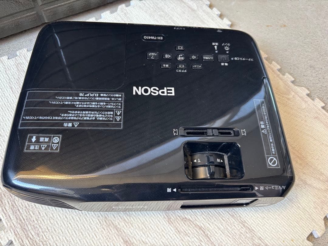 EPSON EH-TW410 プロジェクター本体 ケーブル、リモコン、ケース付き
