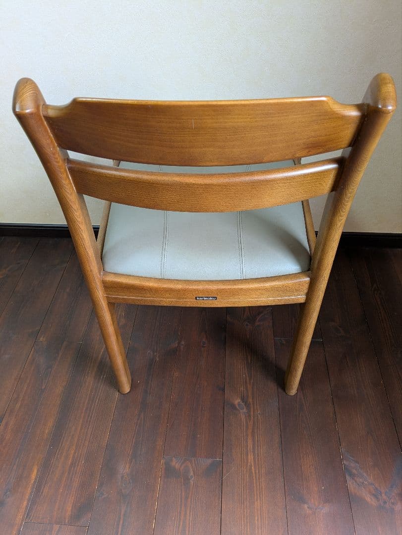 カリモク★ダイニングチェア★2脚セット★レトロモダン★送料無料　①②