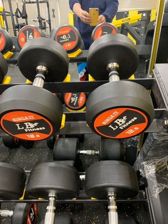 ラバーダンベル　17.5kg  2２.5kg 各2個