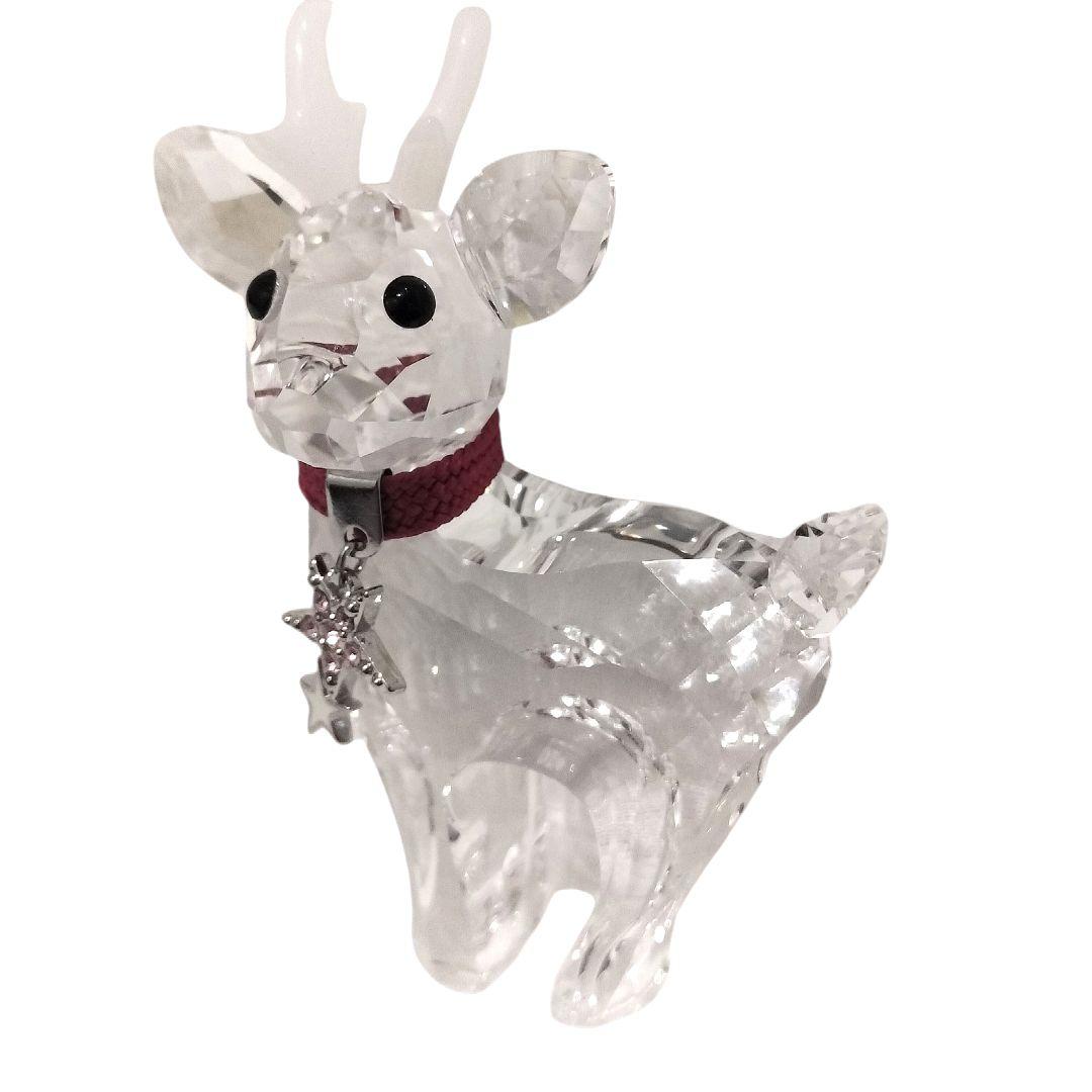 SWAROVSKI クリスタルフィギュア クリスマスベビートナカイ オブジェ