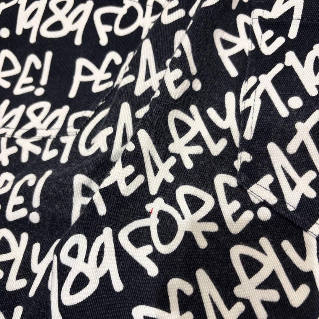 パーリーゲイツ PEARLYGATES ストレッチパンツ 総柄 落書き サイズ2