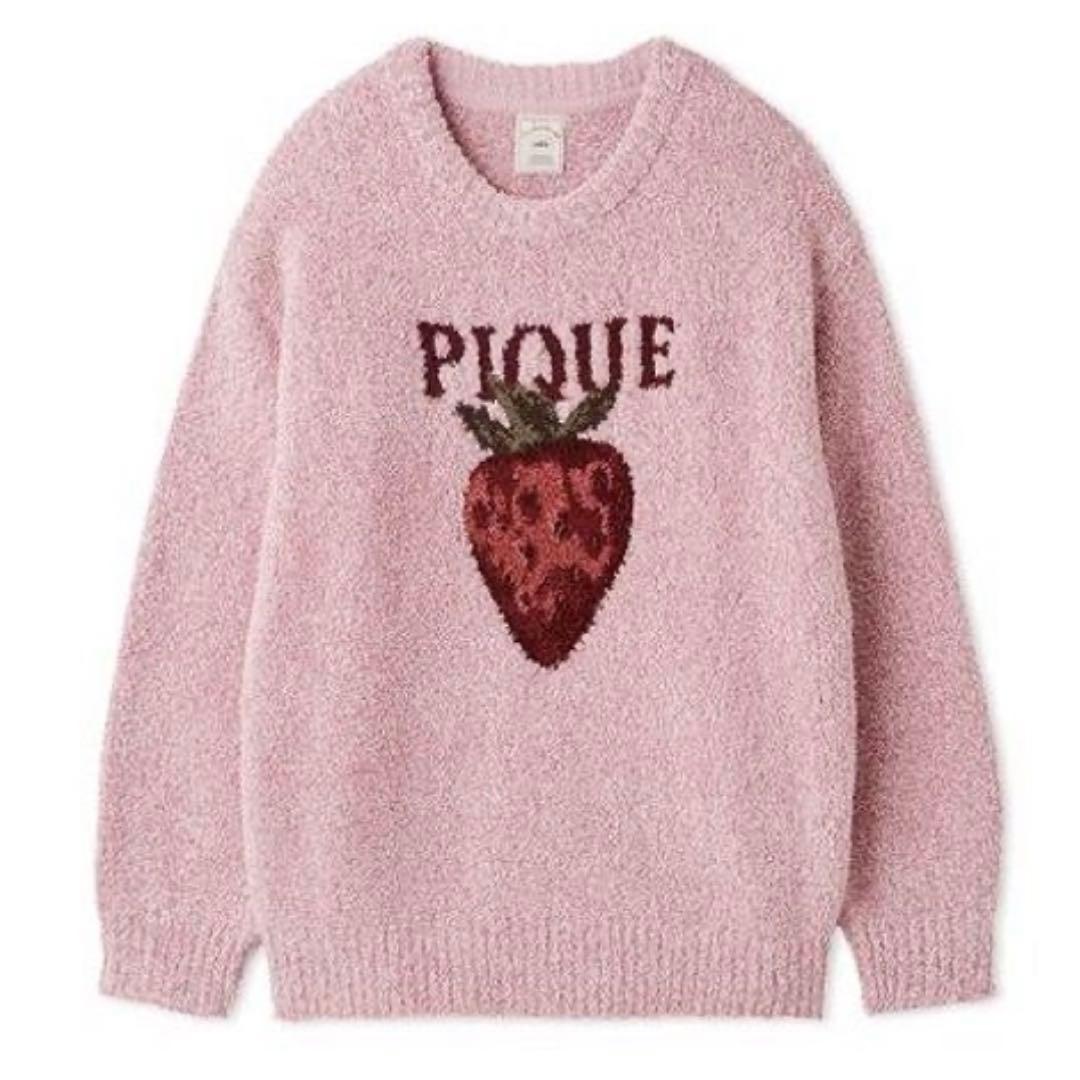 ジェラートピケ ジェラピケ メランジストロベリージャガードプルオーバー 苺