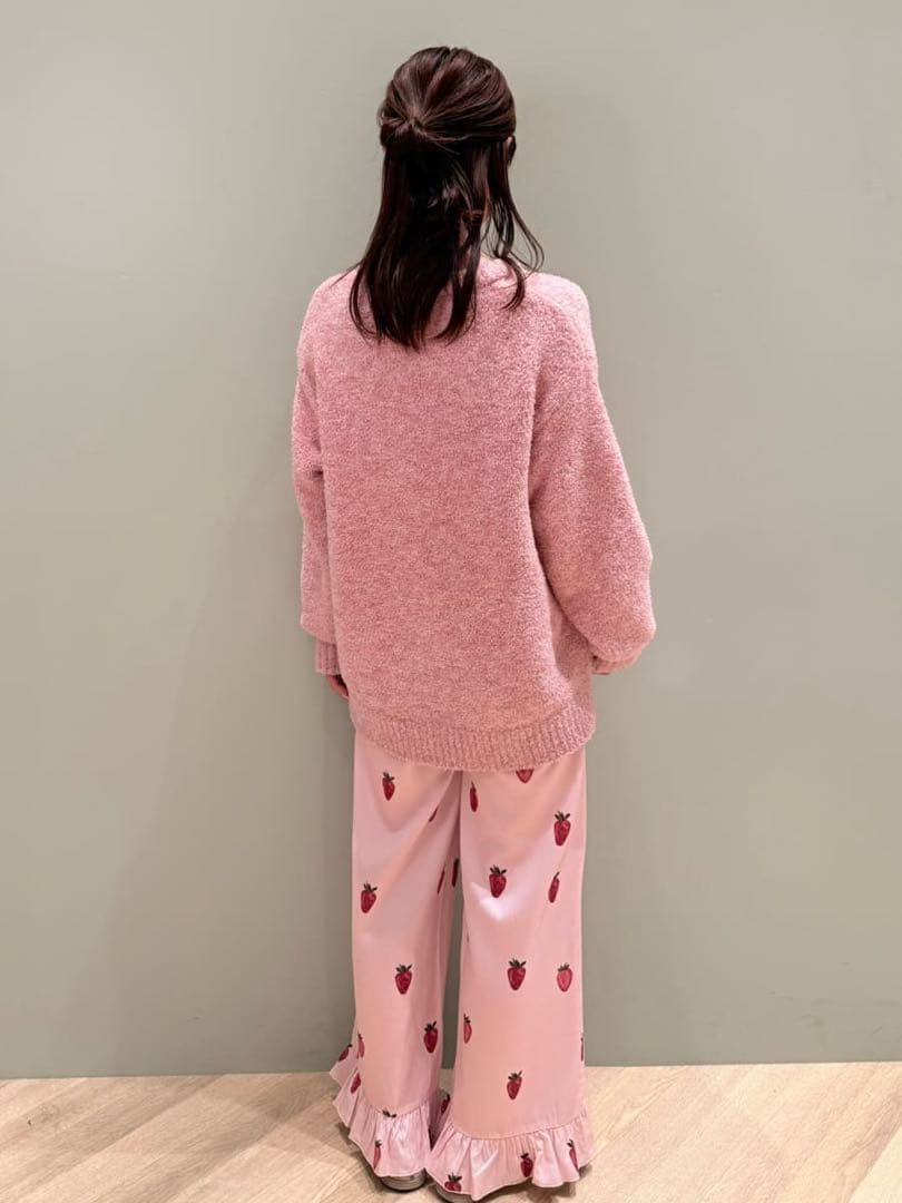 ジェラートピケ ジェラピケ メランジストロベリージャガードプルオーバー 苺