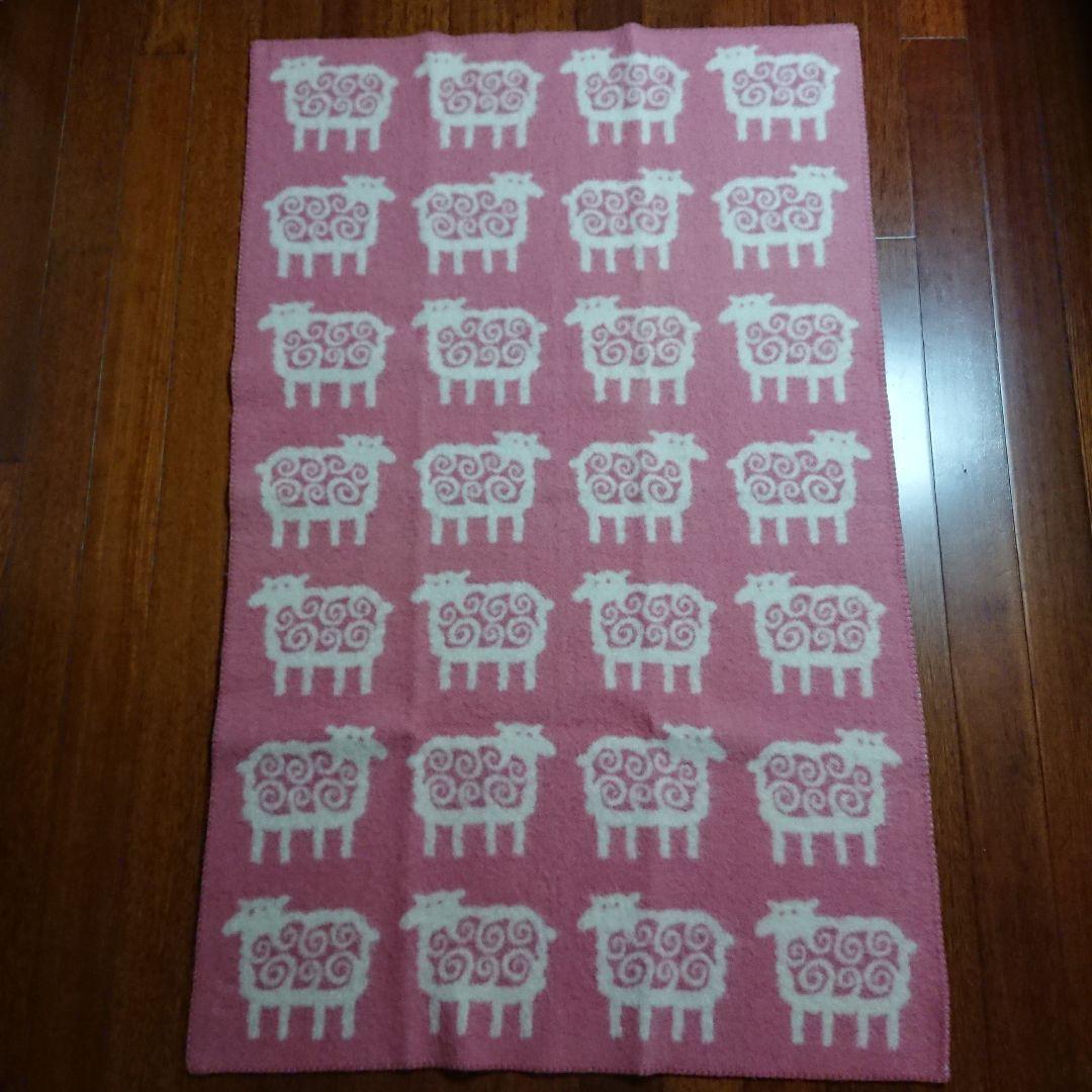 ハーフブランケット ベングトのヒツジ ウール80% コットン20% クリッパン