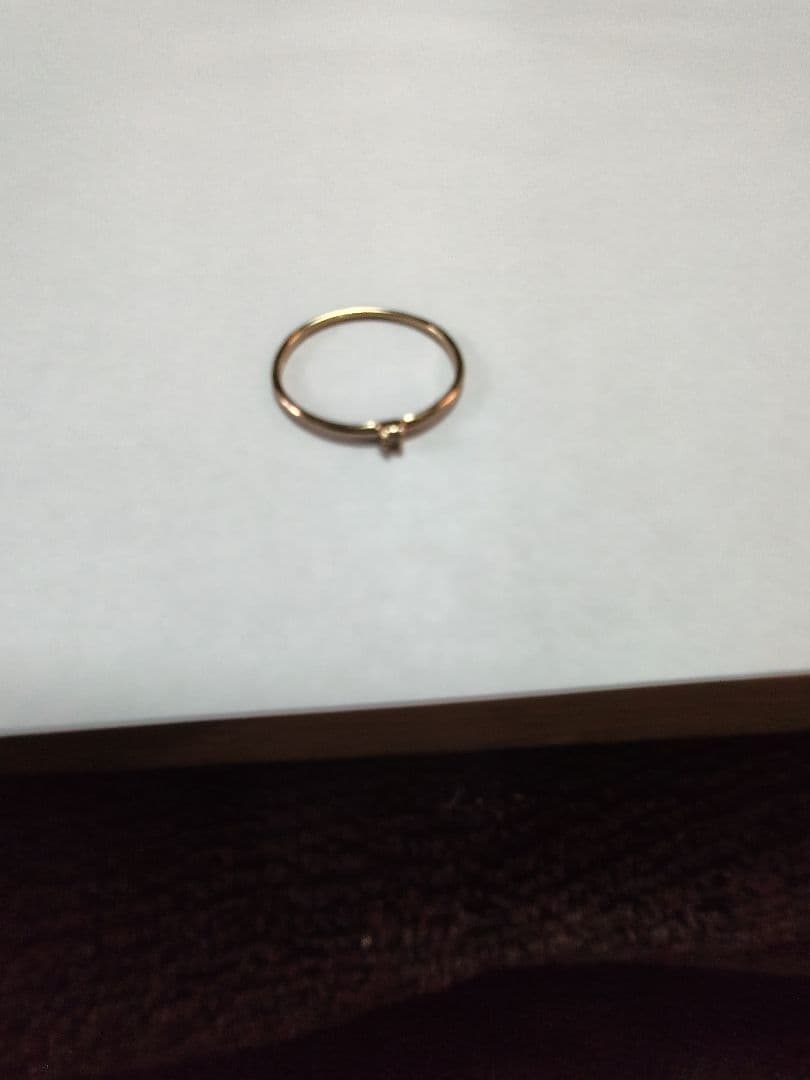 イーエム　e.m. k18 イエローゴールド　ピンキーリング5号