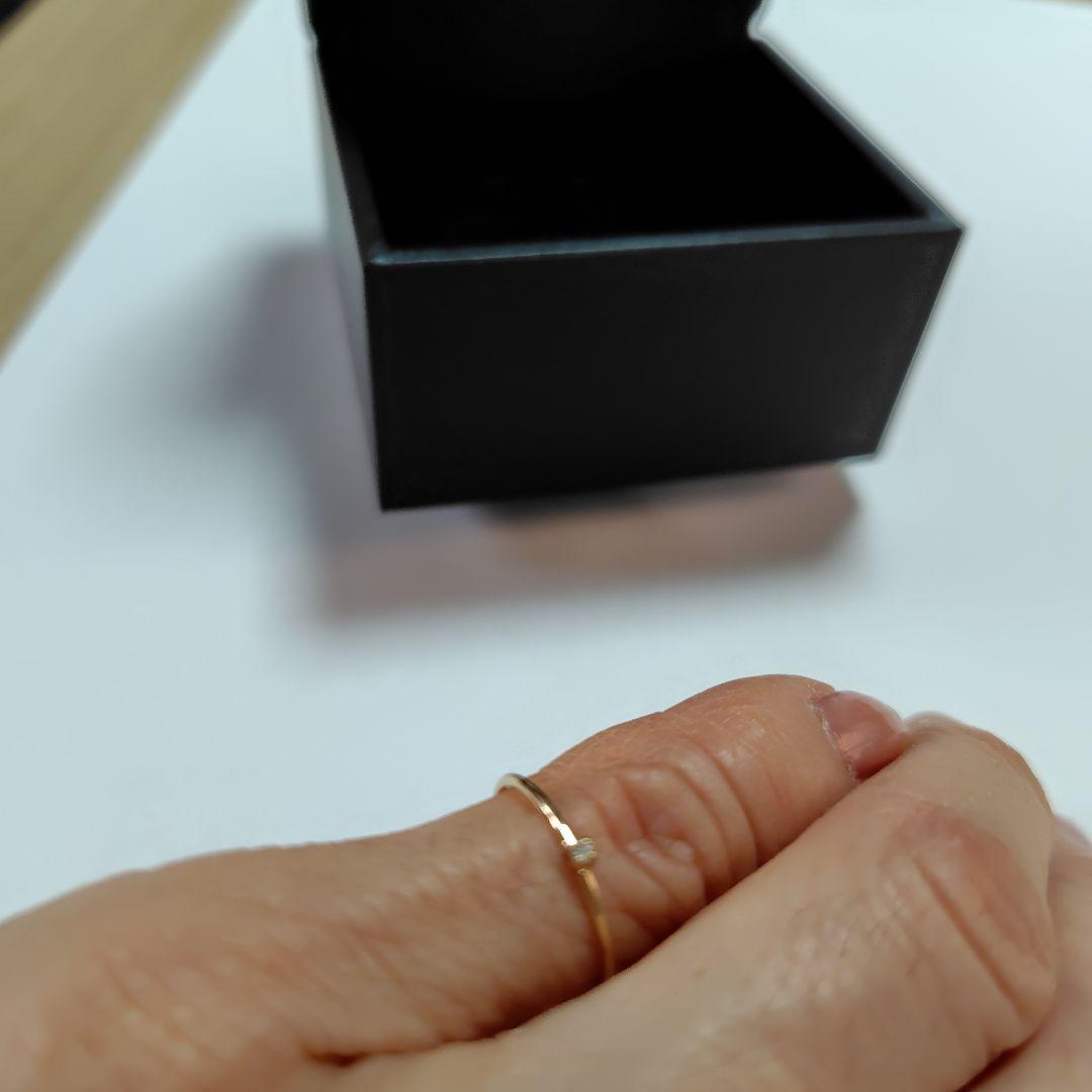 イーエム　e.m. k18 イエローゴールド　ピンキーリング5号