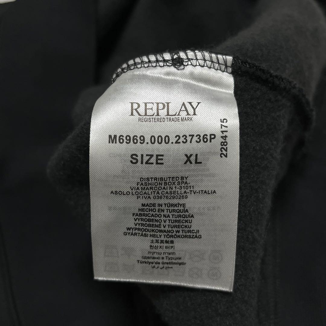 新品 REPLAY リプレイ 裏起毛 パーカー XL