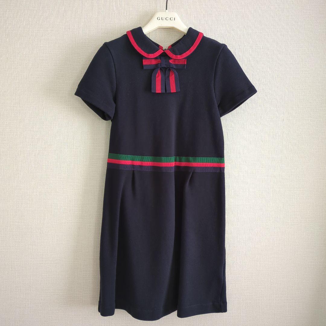 GUCCI ネイビー 半袖ワンピース　10yeah