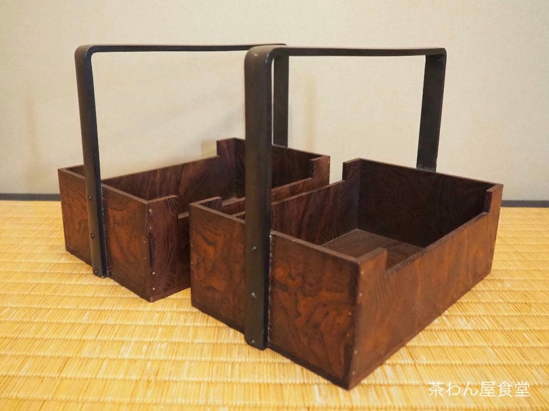 4代駒沢利斎造『桑手付煙草盆一対』（共箱）千家十職