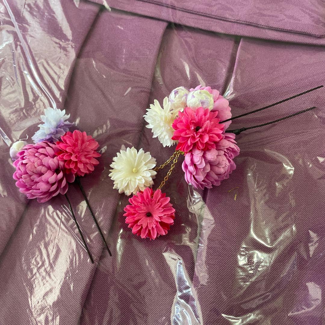 アリサナ袴セット　ネイビー薄紫　150 卒業式　即購入OK