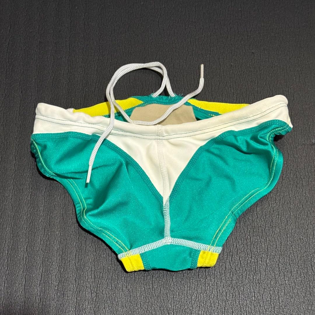 Speedo 競泳用水着 グリーン/イエロー 140サイズ
