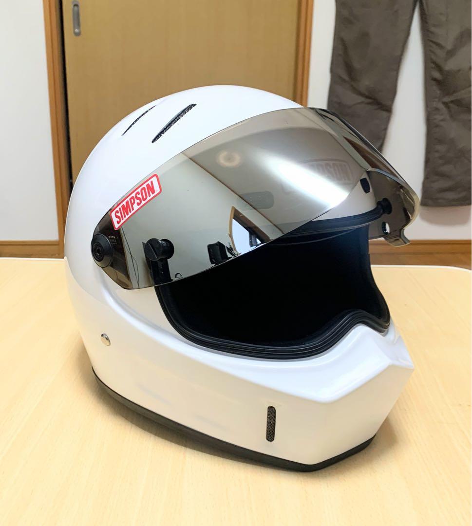 ホワイト フルフェイスヘルメット