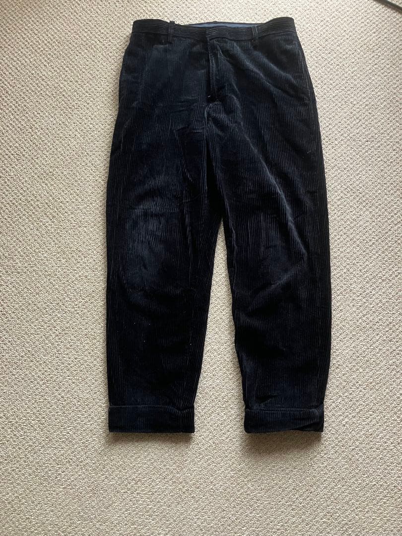 the Shepherd コーデュロイパンツ ブラック