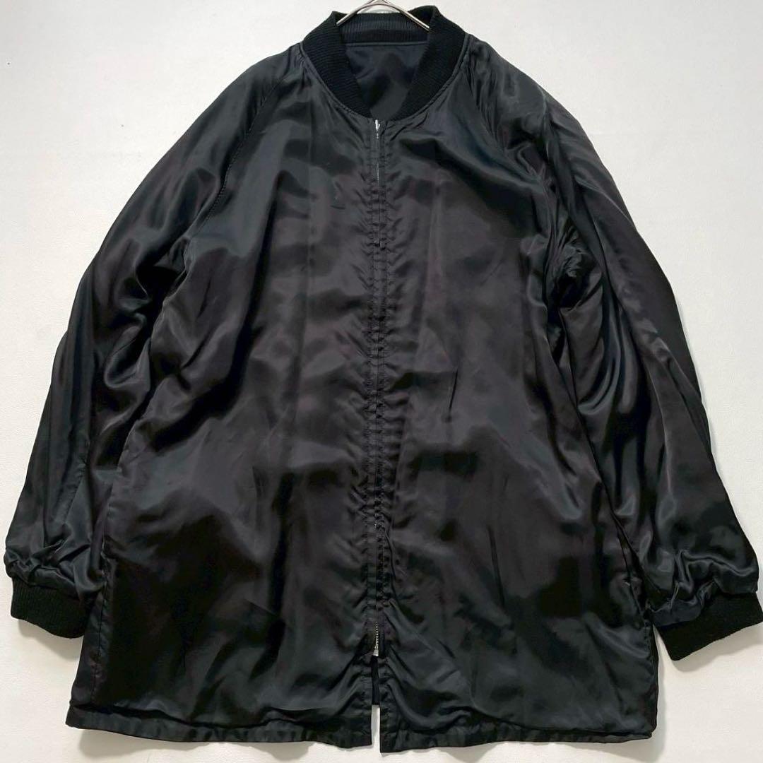 【みすみ】マーカ　リバーシブル ロングスーベニアジャケット サテン刺繍