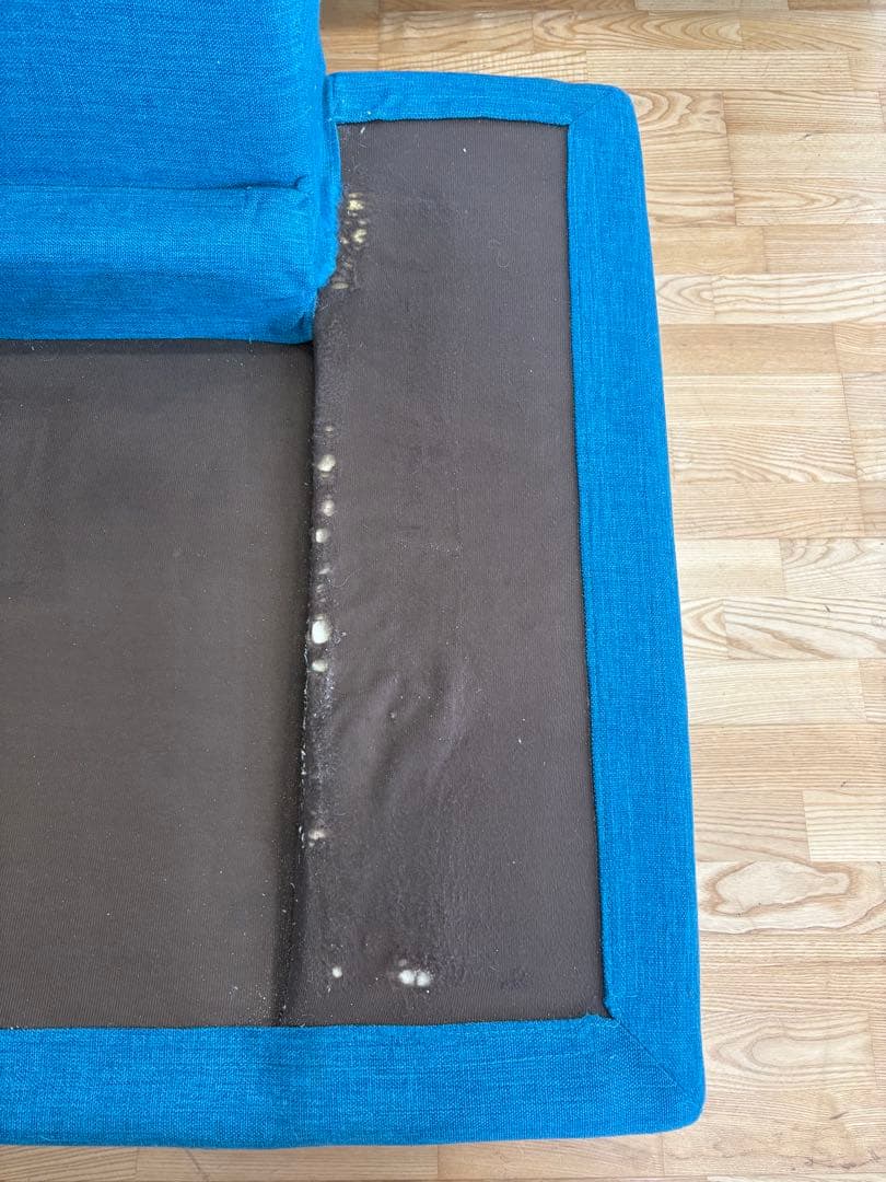 M107カウチソファー L字型 2280mm 緑グレー