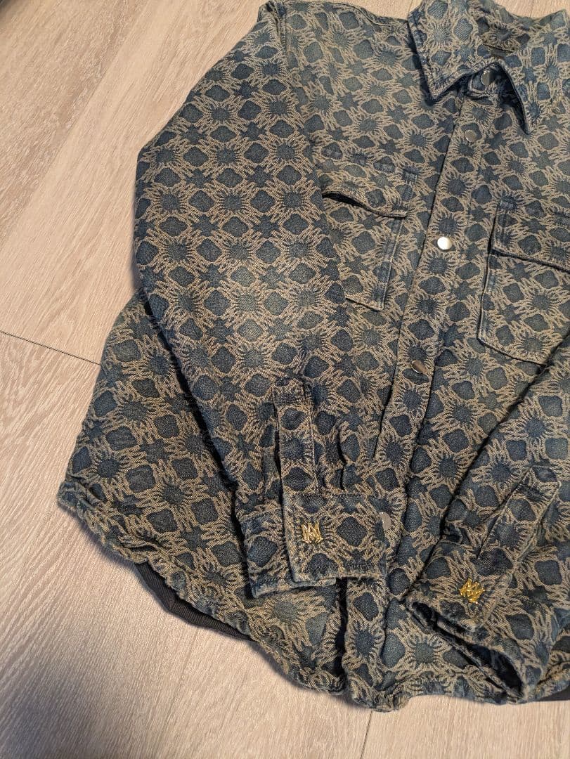 AMIRI MA ロゴ総柄ジャケット　M