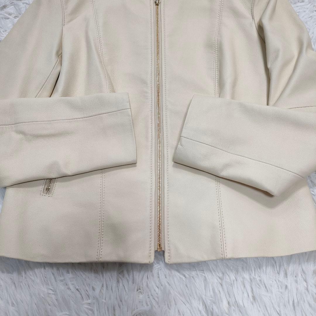 極美品/22年モデル✨️ アナイ ラムレザージャケット ノーカラー ゴールド金具