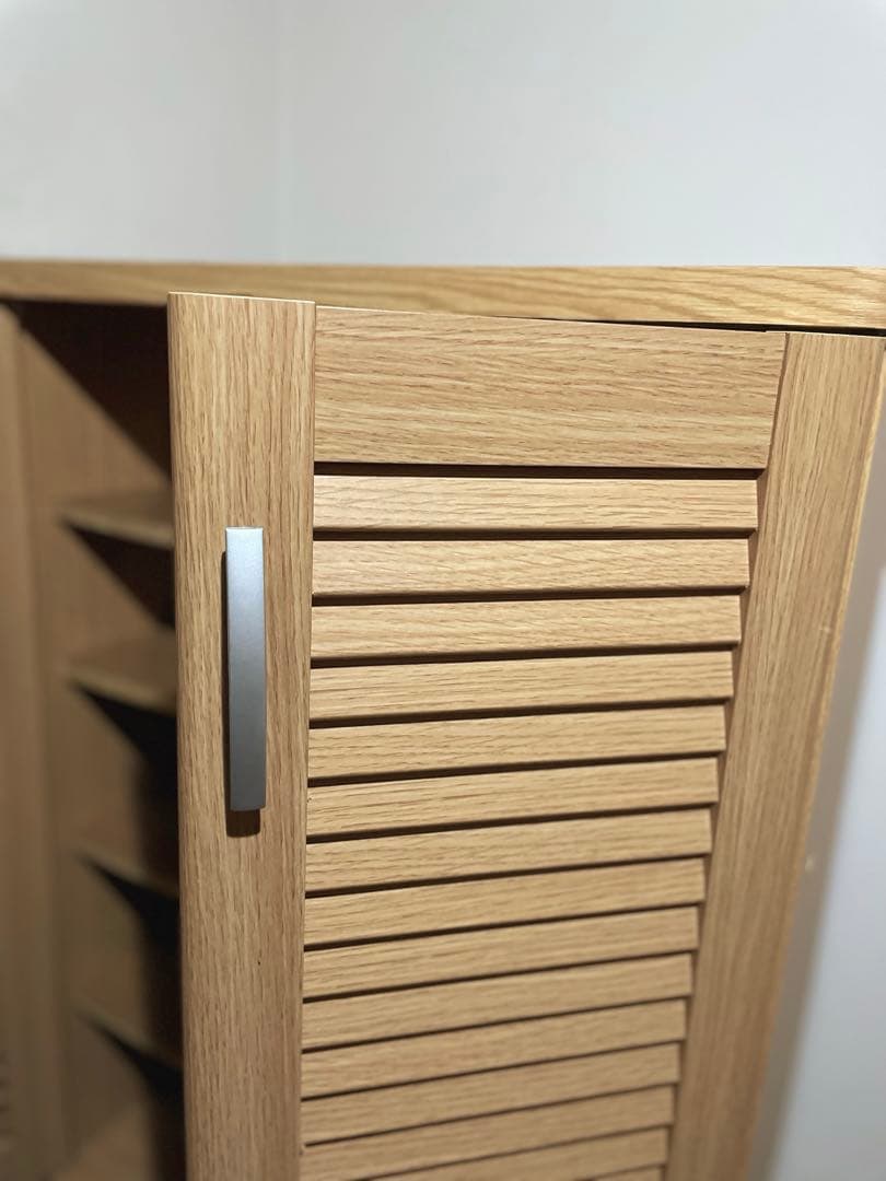 木製シューズボックス美品★シューズラック靴箱靴棚下駄箱おしゃれ無印ニトリIKEA