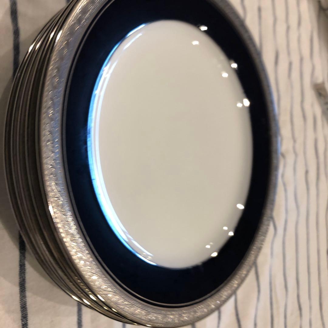 値下げ　ノリタケ　Noritake　クレストウッド コバルトプラチナ　21cm