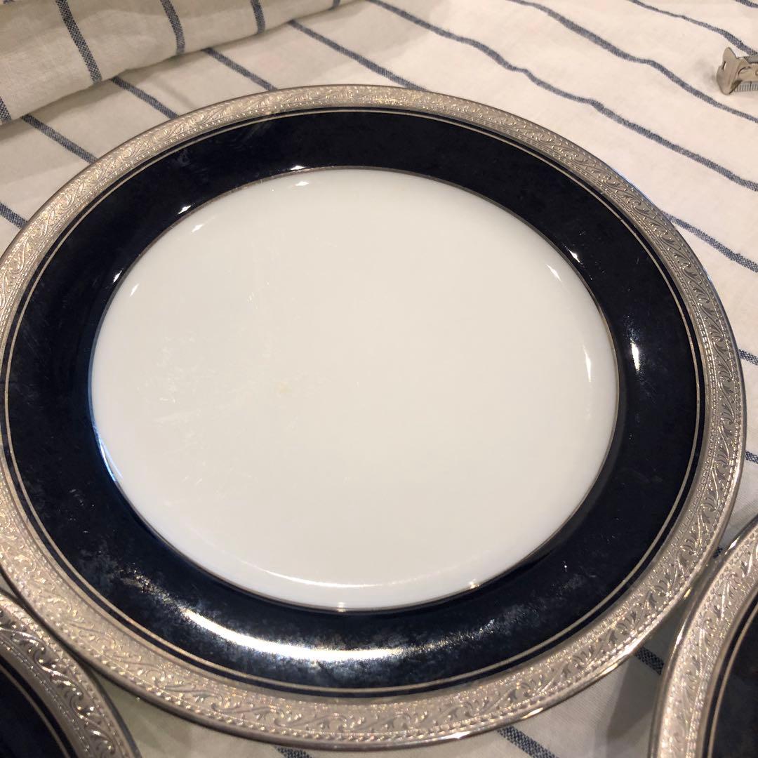 値下げ　ノリタケ　Noritake　クレストウッド コバルトプラチナ　21cm