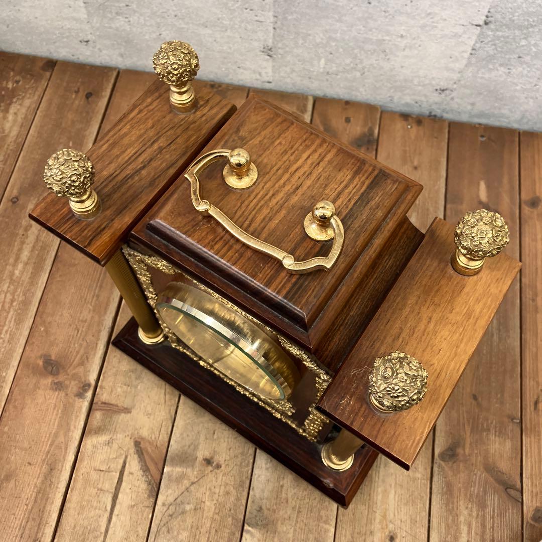 昭和レトロ セイコー クオーツ QW428B 置時計 時計 アナログ 連続秒針