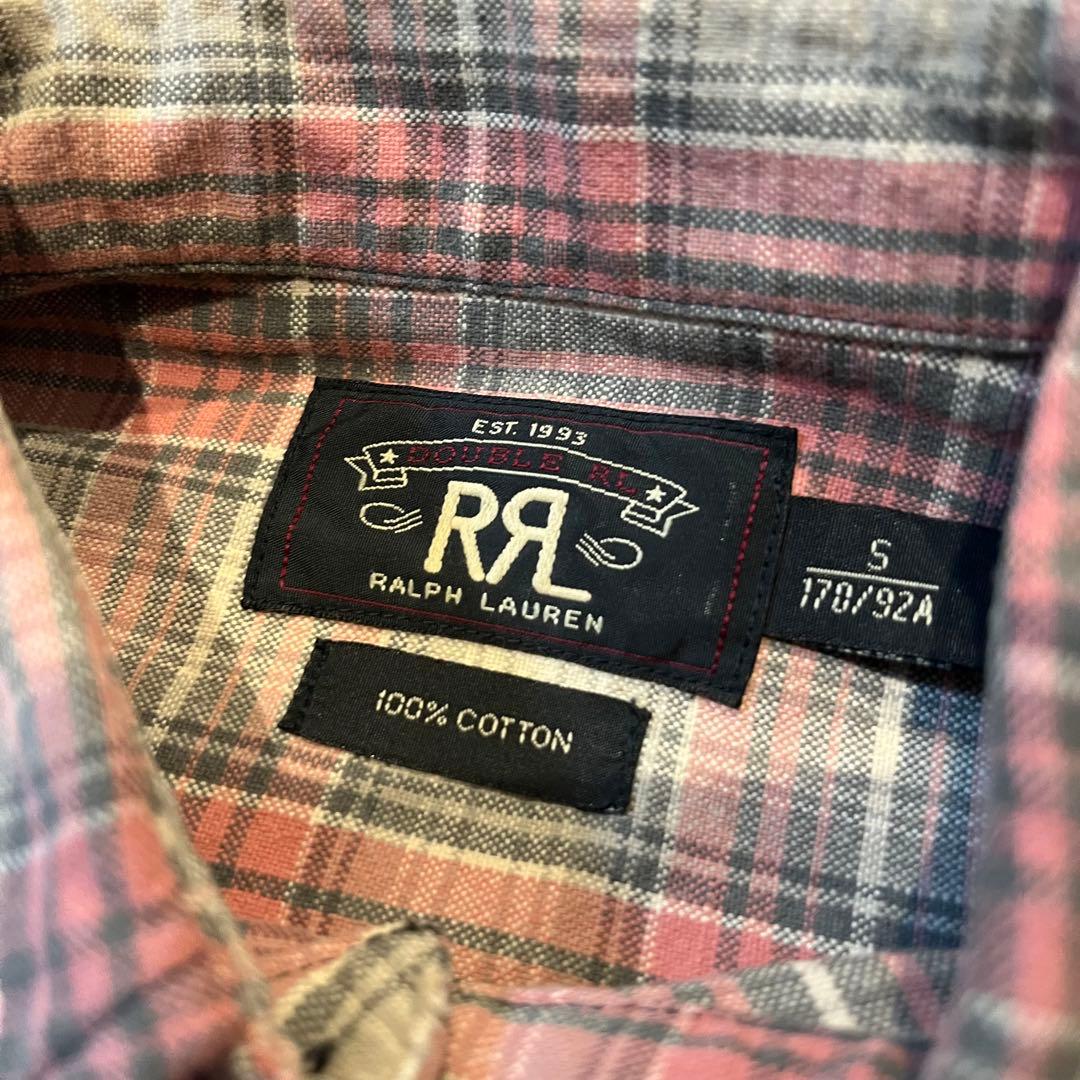 希少 美品 正規品 RRL 長袖シャツ サイズS ダブルアールエル ラルフ