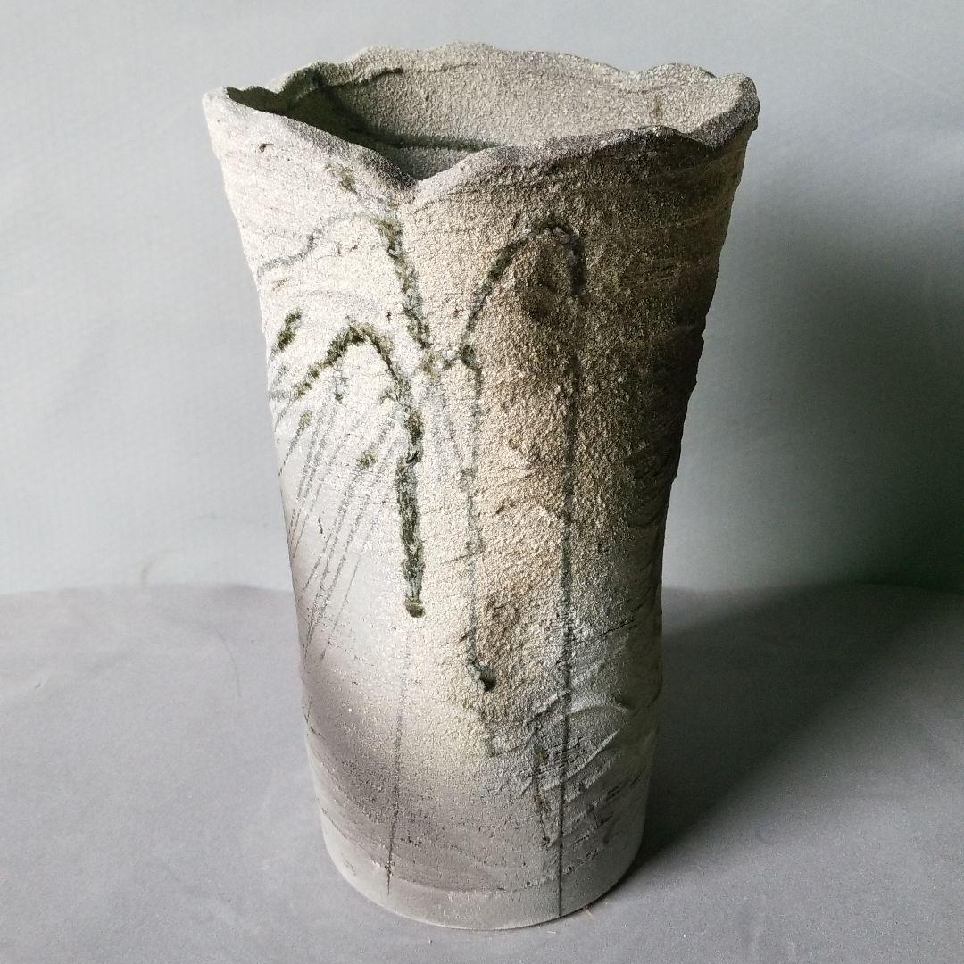 信楽焼　傘立て 窯変 高さ４７cm