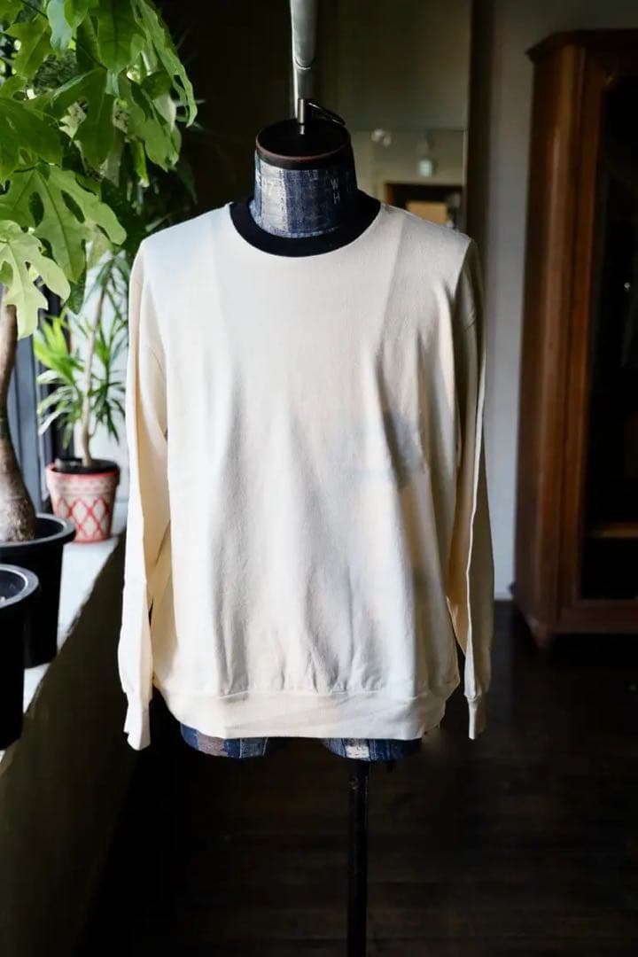 blurhms ブラームス Co/Silk Nep Ringer Tee L/S