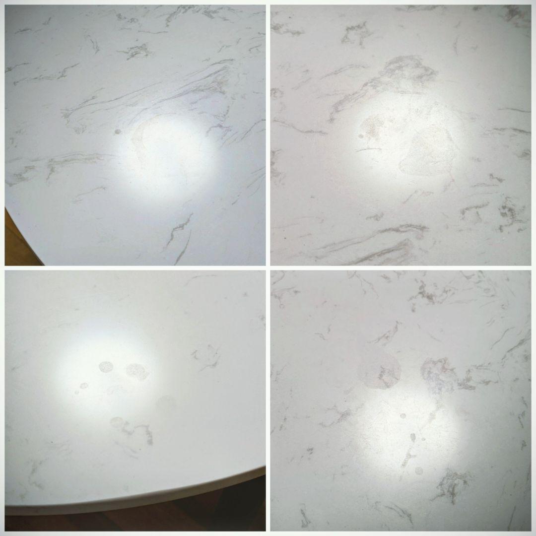 円形　大理石柄　テーブル