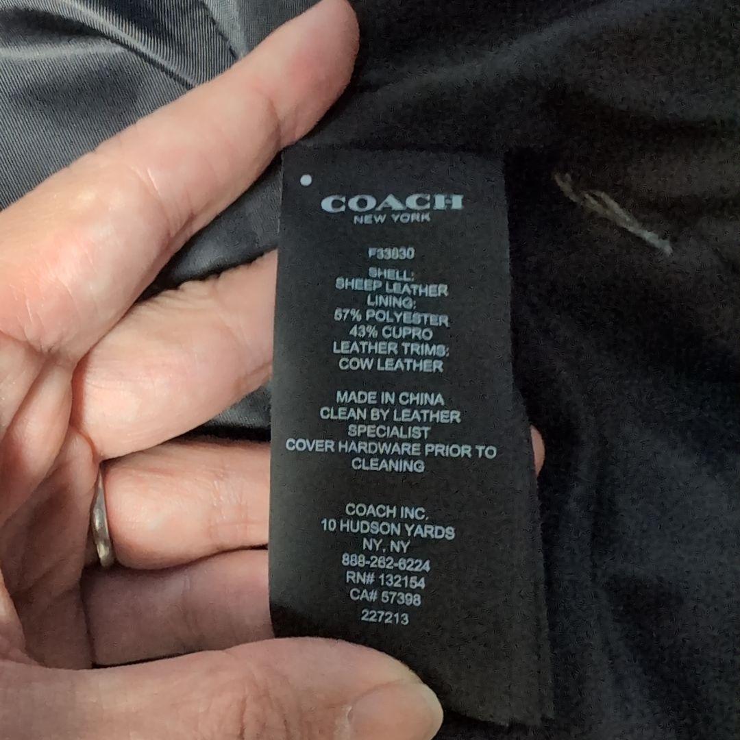 COACH ライダース　レザージャケット　ラムレザー Sサイズ