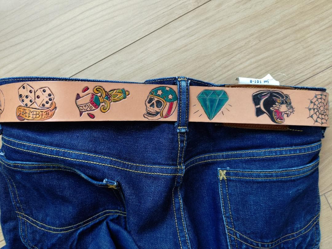 33インチ タトゥーデザインベルト オアグローリー ギャングスタービル RATS