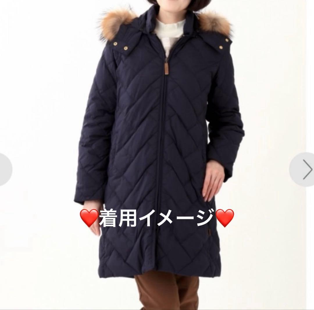 ⭐️クロコダイル⭐️ダウンコート⭐️CROCODILE⭐️ネイビー⭐️未使用に近い♪⭐️