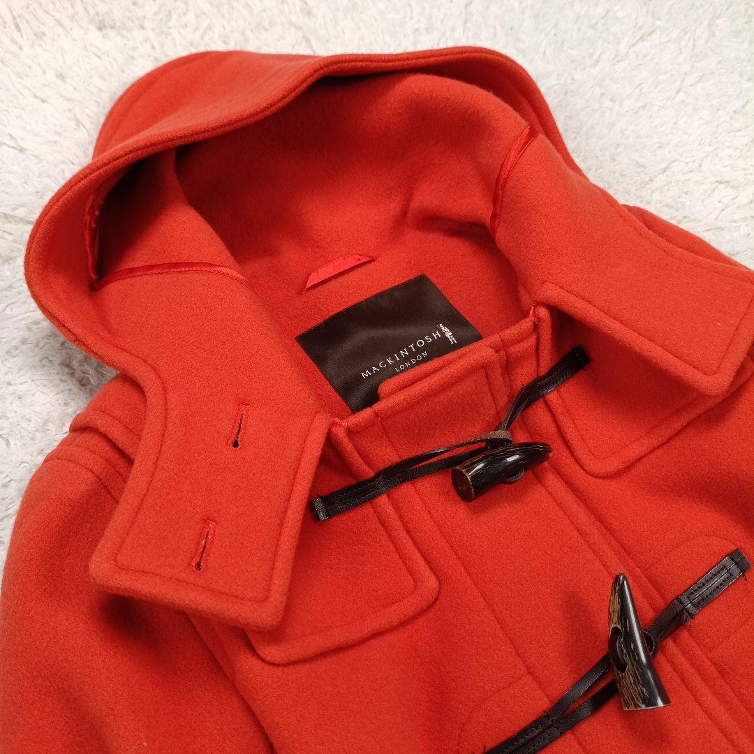 美品✨マッキントッシュロンドン　ロング丈 ダッフルコート　希少オレンジ　38