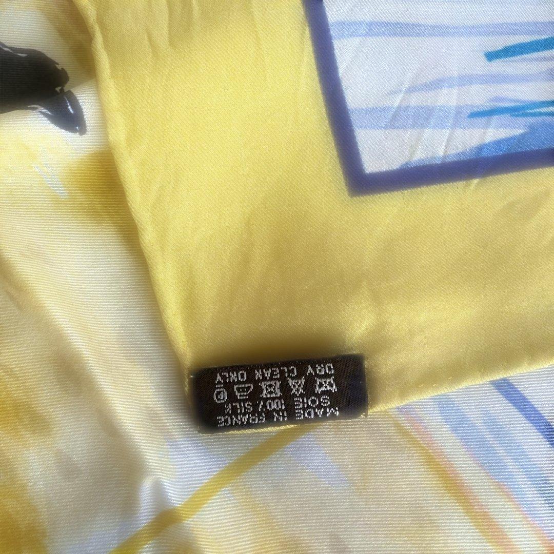 HERMES Bain de Mer シルクスカーフ70