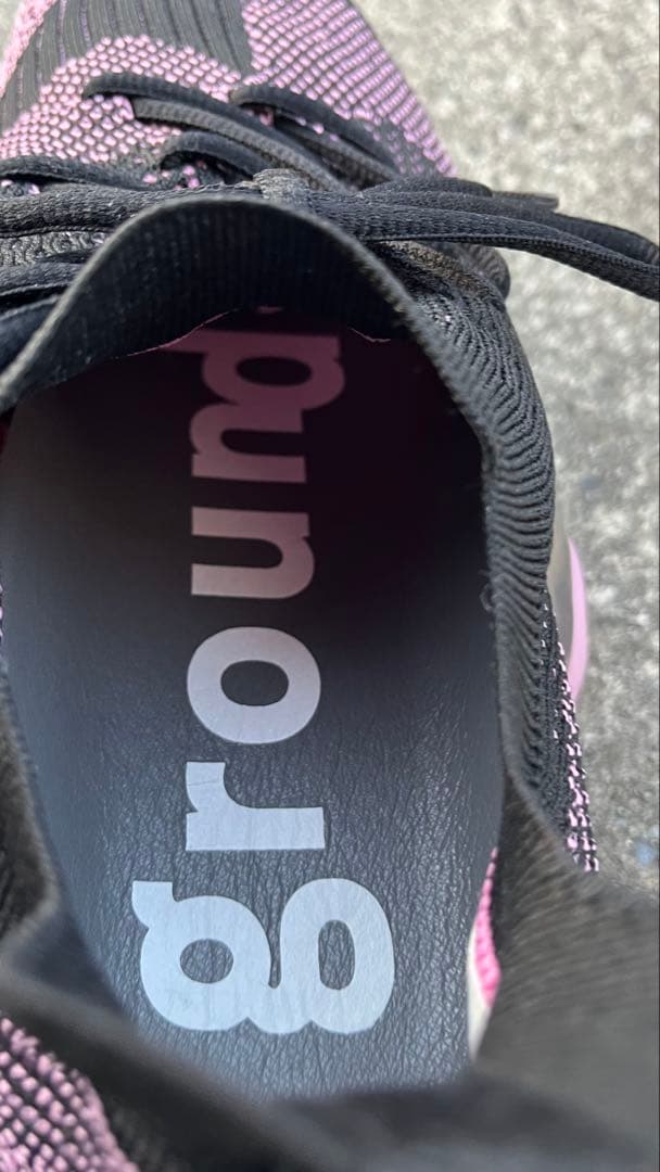 靴 grounds Moopie Black pinkDark Gray27.5