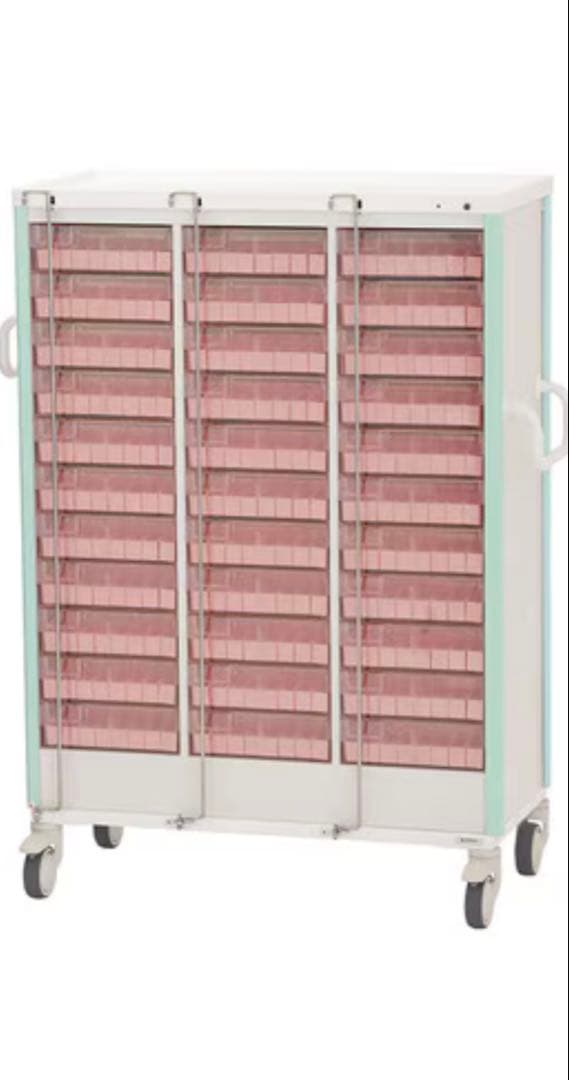 領収書　与薬カート　ケルン　お薬カート　施設用　薬管理　お薬ボックス　配薬カート