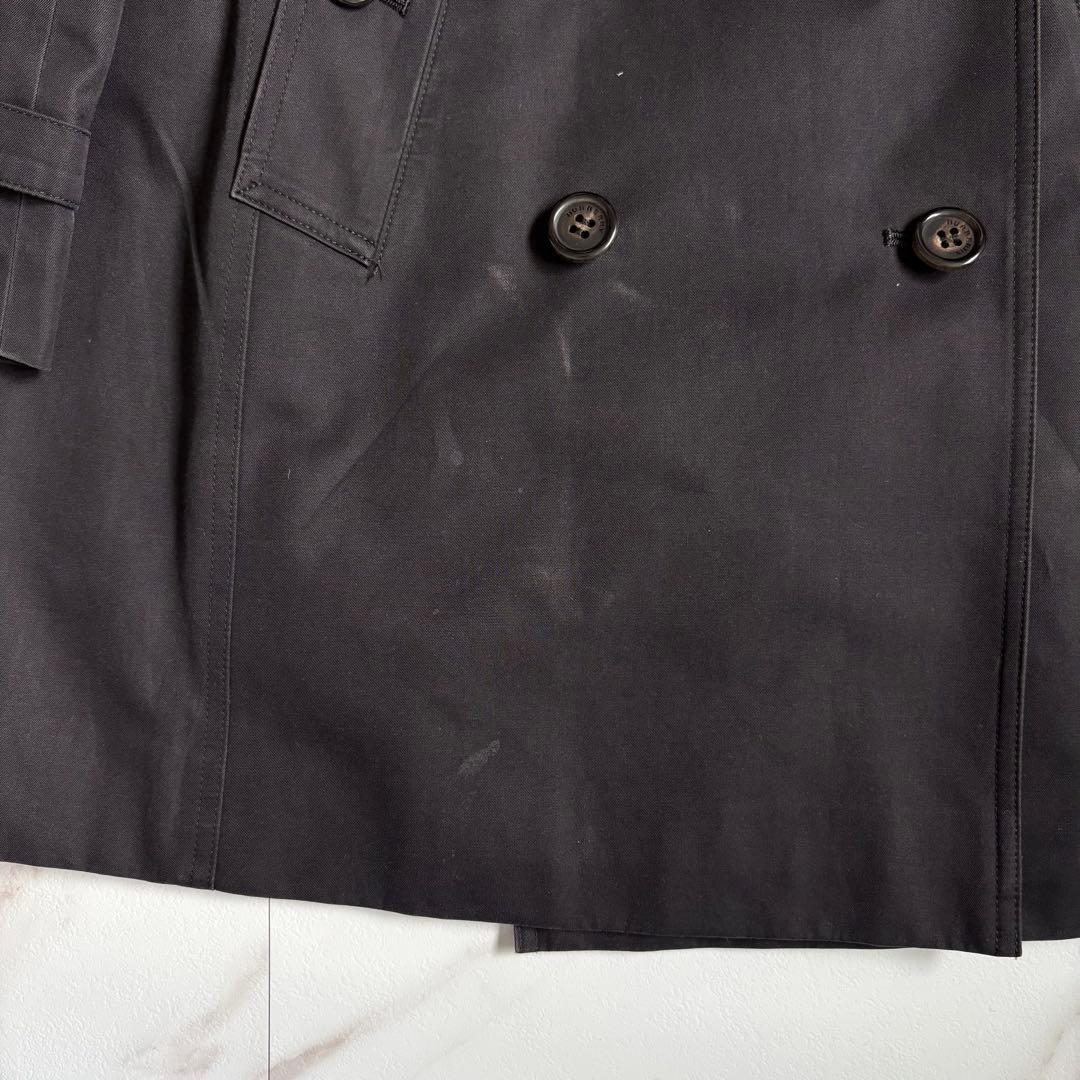 人気◆バーバリーロンドン ライナー ベルト付 トレンチコート 36 黒