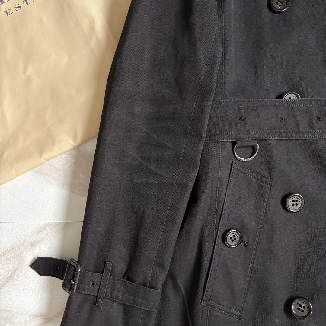 人気◆バーバリーロンドン ライナー ベルト付 トレンチコート 36 黒