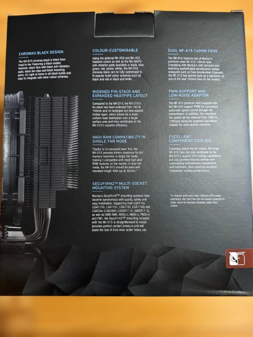 【美品】NOCTUA NH-D15 chromax.black CPUクーラー