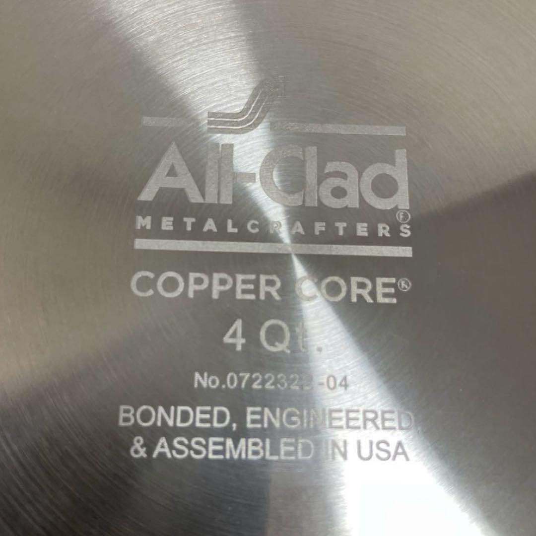 調理器具 All-Clad Copper Core Sauce Pan 4Q