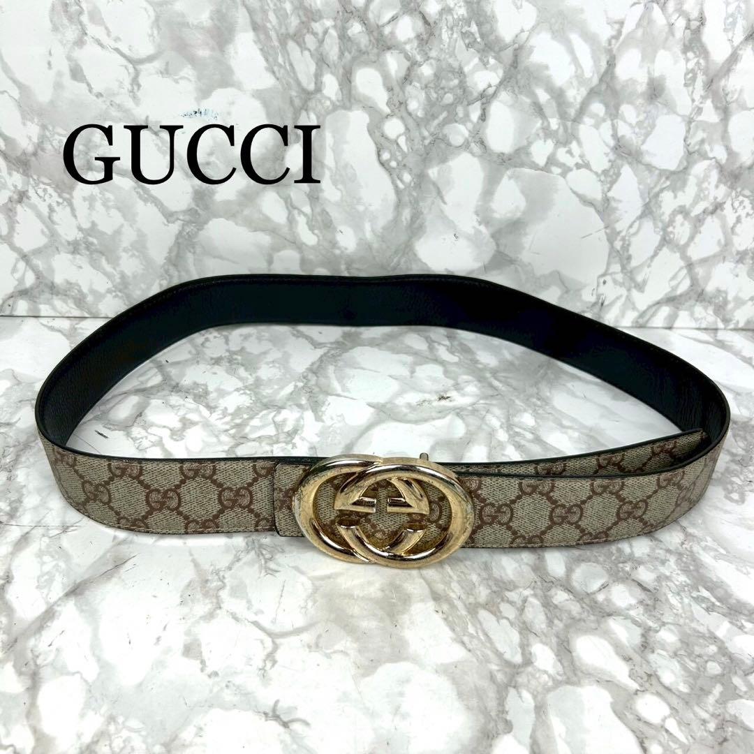 GUCCI グッチ GGパターン ダブルGバックル ベルト