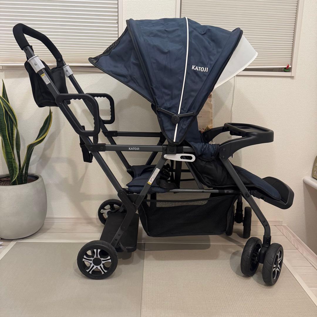 KATOJI カトージ 二人でゴー 2人乗りベビーカー ネイビー