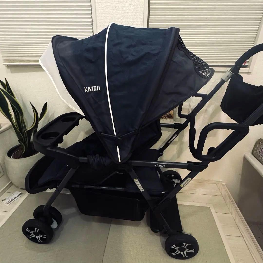 KATOJI カトージ 二人でゴー 2人乗りベビーカー ネイビー