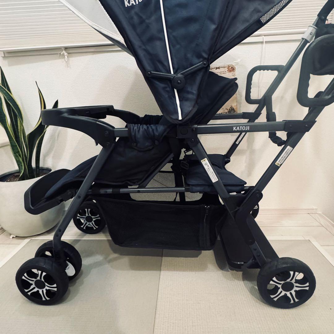 KATOJI カトージ 二人でゴー 2人乗りベビーカー ネイビー