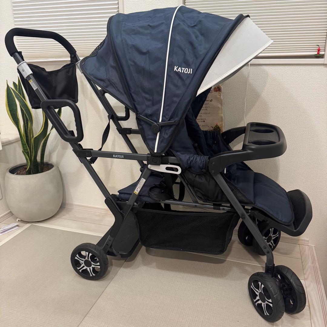KATOJI カトージ 二人でゴー 2人乗りベビーカー ネイビー