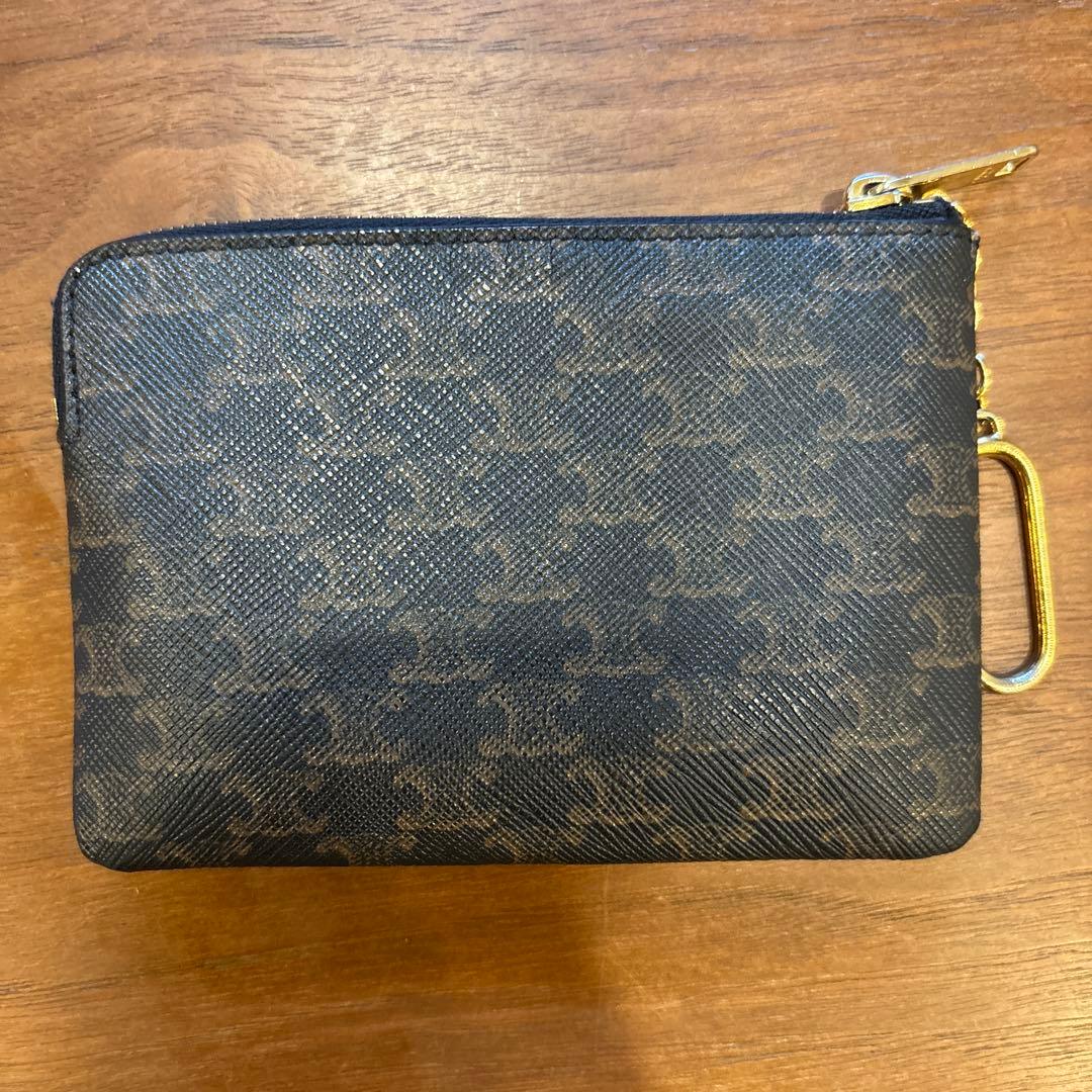 パース / CELINEプリント入りトリオンフキャンバス 財布