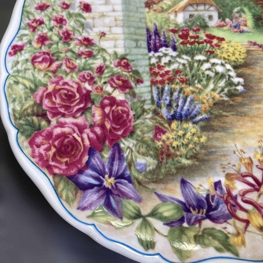 シークレットガーデン　プレート　　装飾品　壁掛　飾り皿　花　秘密の花園
