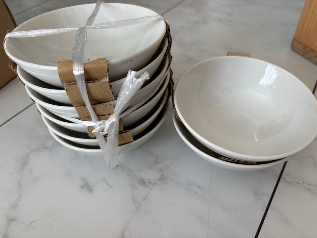 白い陶器食器セット ポーセラーツ等